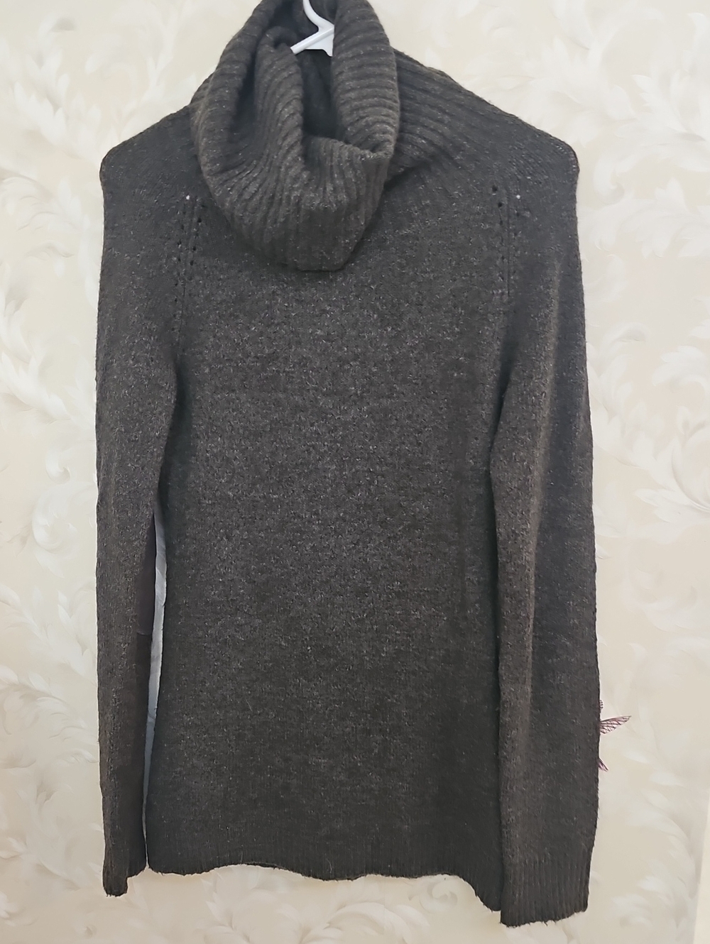 Charcoal Cowl Neck Sweater Dress